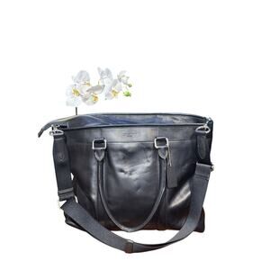 Coach Men's Leather Tote Bag Genuine Leather Business Shoulder Bag